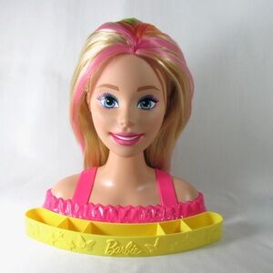 Barbie Deluxe Styling Head Color Reveal Totally Hair Neon Rainbow Mattel